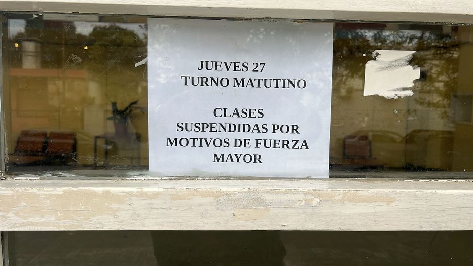 No de nuevo, decía